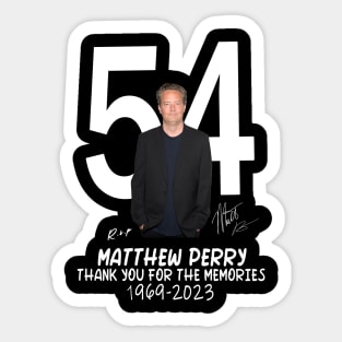 Matthew perry - Thank you for the memories Sticker